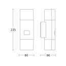 Steinel L 910 S ANT 3000K Sensor-LED-Außenleuchte 85 x 80 x 235 mm