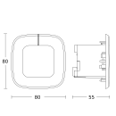 Steinel IR Quat SLIM 032951 Präsenzmelder XS COM1 WS DE