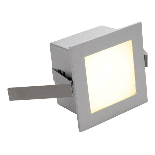 SLV 111262 LED-Deckeneinbaustrahler FRAME BASIC eckig grau warmweisse