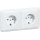 Peha 00495911 Standard Steckdose SCHUKO 2-fach Weiß