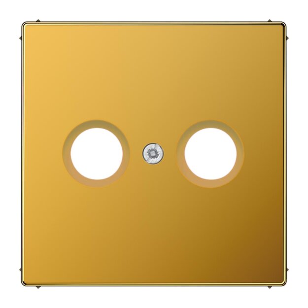 Jung LS990TVGGO Abdeckung f. Antennen-Steckdose (Metall mit echter Goldauflage) Vergoldet Serie LS