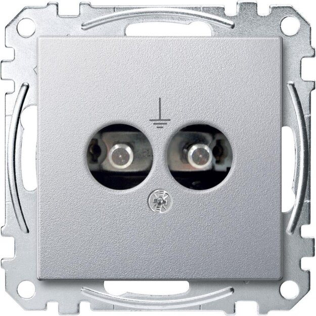 Merten MEG2100-0460 Potentialausgleich-Steckdosen-Einsatz Aluminium System M