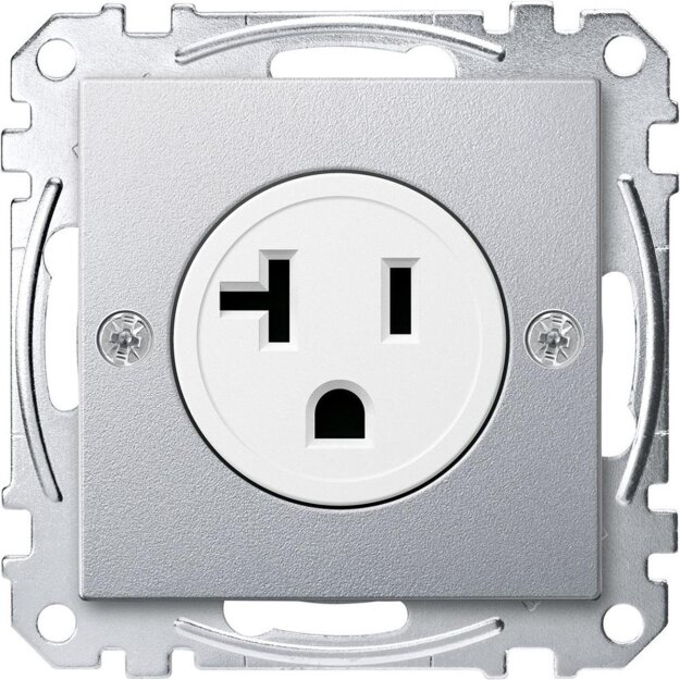 Merten MEG2156-0460 USA-Steckdosen-Einsatz 20 A Aluminium System M