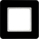 Berker 10116076 Rahmen 1-fach Q.7 Glas Schwarz