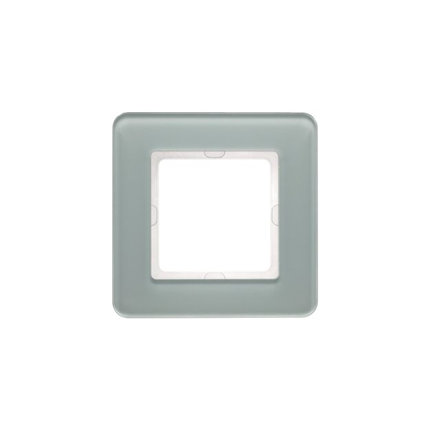 Berker 10116079 Rahmen 1-fach Q.7 Glas Polarweiß