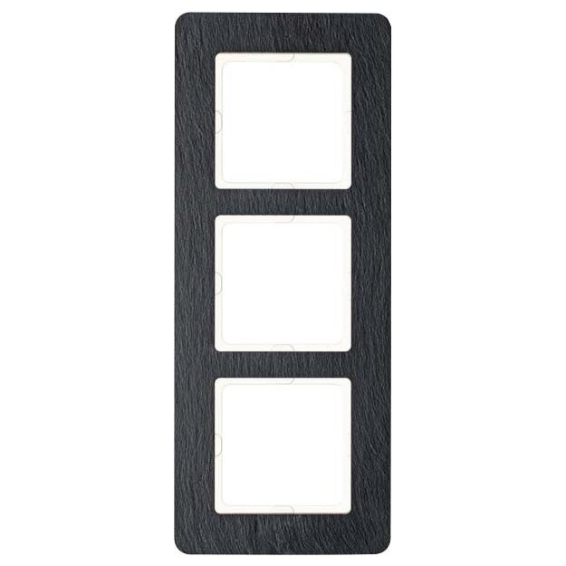 Berker 10136030 Rahmen 3-fach Q.7 Anthrazit Schiefer Natur