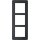 Berker 10136030 Rahmen 3-fach Q.7 Anthrazit Schiefer Natur