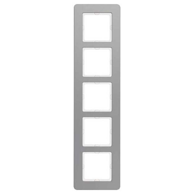 Berker 10156074 Rahmen 5-fach Q.7 Alu gestrahlt