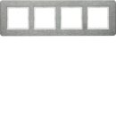 Berker 10246083 Rahmen 4-fach waagerecht Q.7 Edelstahl...