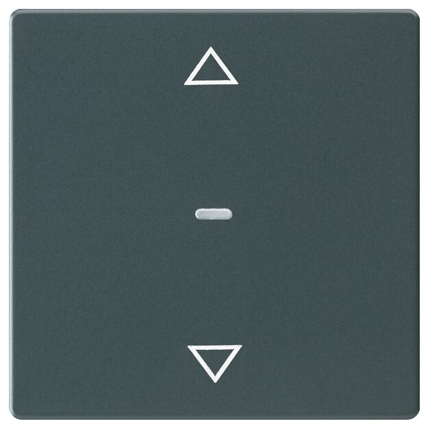 Berker 80961226 Abdeckung für Tastsensor-Modul 1-fach mit Pfeil-Symbol Q.x Anthrazit