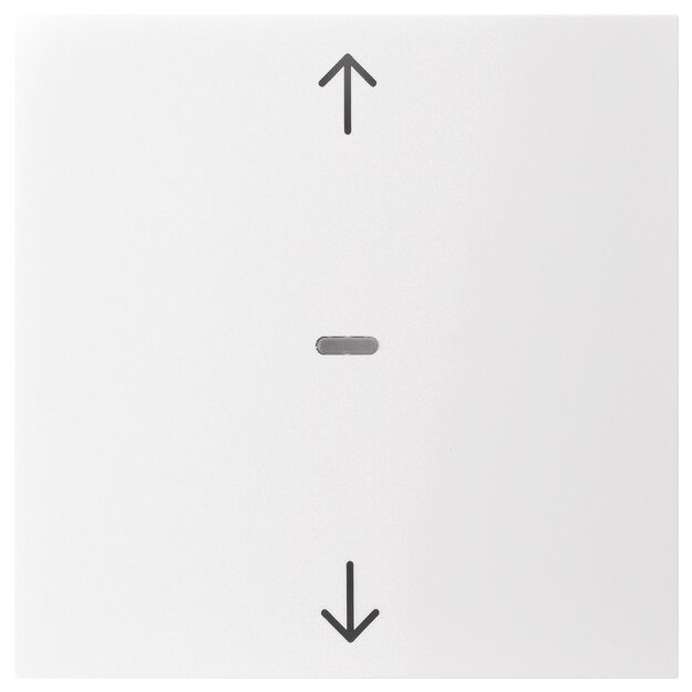 Berker 80961289 Abdeckung für Tastsensor-Modul 1-fach mit Pfeil-Symbol S.1/B.x Polarweiß
