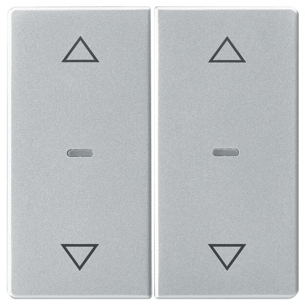 Berker 80961321 Abdeckung für Tastsensor-Modul 2-fach mit Pfeil-Symbol Q.x Alu
