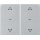 Berker 80961371 Abdeckung für Tastsensor-Modul 2-fach mit Pfeil-Symbol K.x Alu