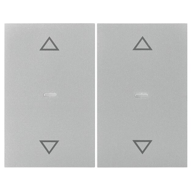 Berker 80961373 Abdeckung für Tastsensor-Modul 2-fach mit Pfeil-Symbol K.x Edelstahl