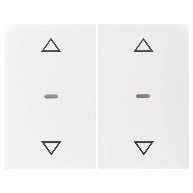 Berker 80961379 Abdeckung für Tastsensor-Modul 2-fach mit Pfeil-Symbol K.x Polarweiß