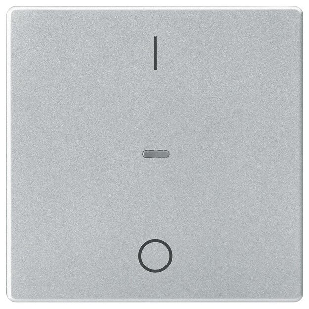Berker 80962221 Abdeckung für Tastsensor-Modul 1-fach mit I/O-Symbol Q.x Alu