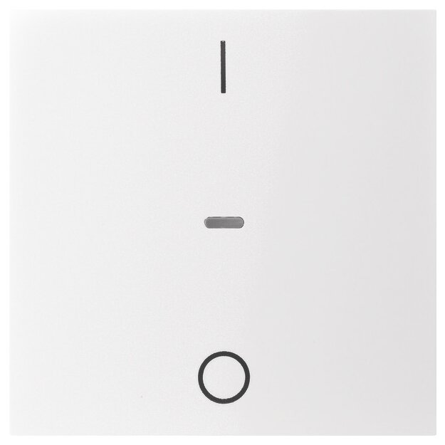 Berker 80962289 Abdeckung für Tastsensor-Modul 1-fach mit I/O-Symbol S.1/B.x Polarweiß glänzend