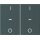 Berker 80962375 Abdeckung für Tastsensor-Modul 2-fach mit I/O-Symbol K.x Anthrazit