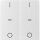Berker 80962382 Abdeckung für Tastsensor-Modul 2-fach mit I/O-Symbol S.1/B.x Weiß