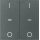 Berker 80962385 Abdeckung für Tastsensor-Modul 2-fach mit I/O-Symbol S.1/B.x Anthrazit