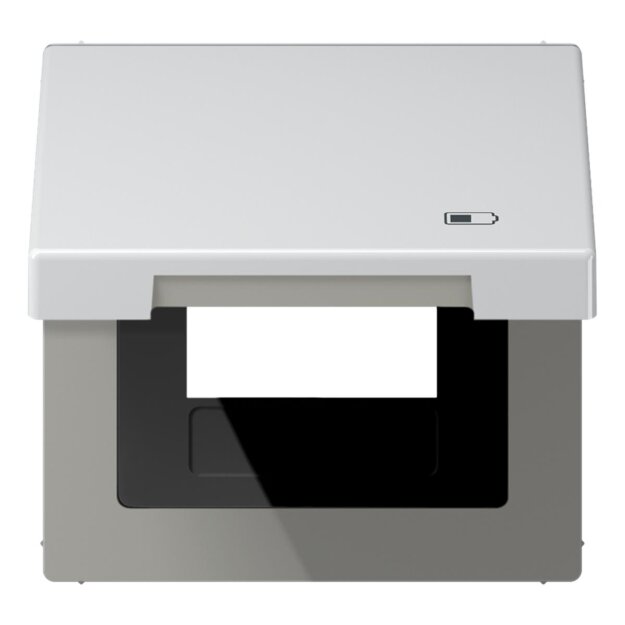 Jung AL2990KLUSB Klappdeckel USB mit Zentralplatte (lackiertes Aluminium) Aluminium Serie LS