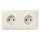 Jung AS1522BF Kabel-Kanal-SCHUKO-Steckdose 2fach (Thermoplast bruchsicher) Weiß Serie AS