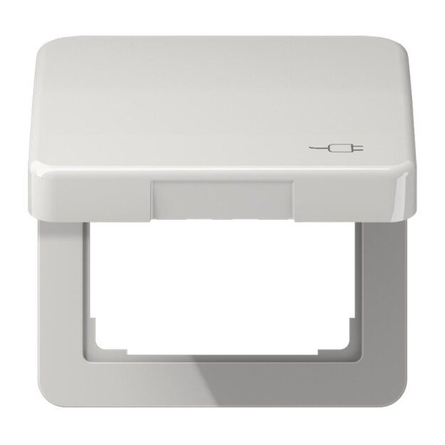 Jung CD590KLSOCLG Klappdeckel für Steckdose (Duroplast) Lichtgrau Serie CD