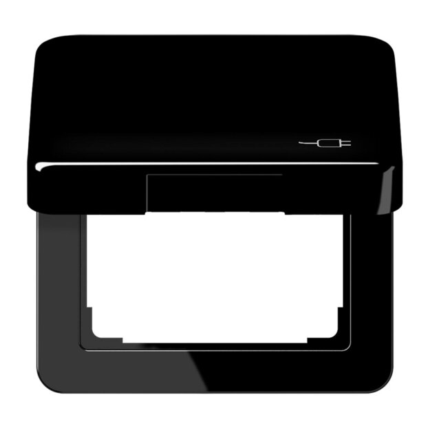 Jung CD590KLSOCSW Klappdeckel für Steckdose (Duroplast) Schwarz Serie CD