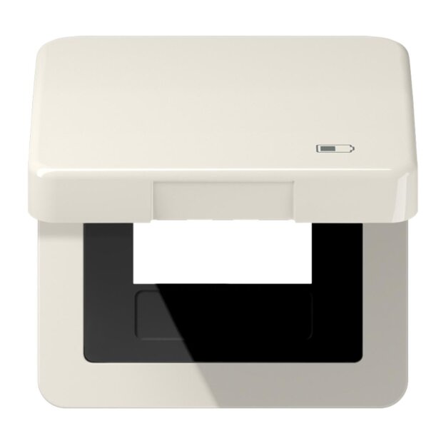 Jung CD590KLUSB Klappdeckel USB mit Zentralplatte (Duroplast) Weiß Serie CD