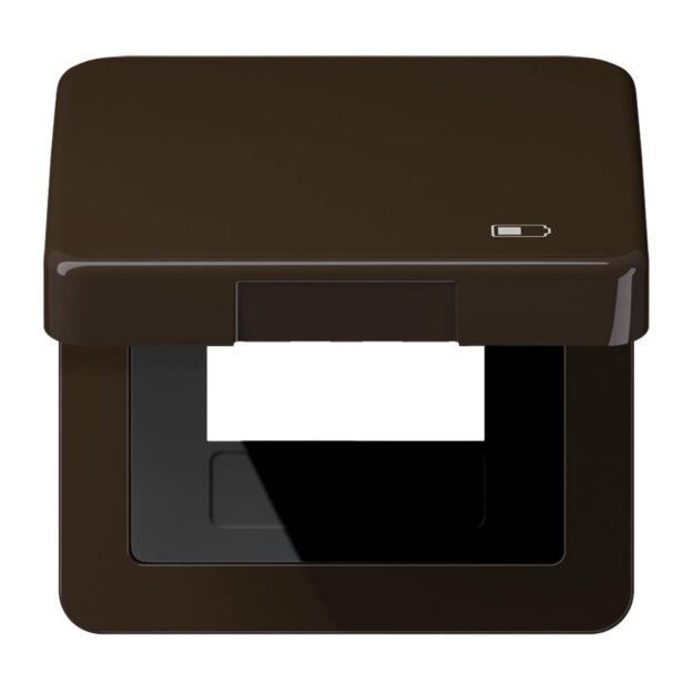 Jung CD590KLUSBBR Klappdeckel USB mit Zentralplatte (Duroplast) Braun Serie CD