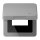 Jung CD590KLUSBGR Klappdeckel USB mit Zentralplatte (Duroplast) Grau Serie CD