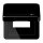 Jung CD590KLUSBSW Klappdeckel USB mit Zentralplatte (Duroplast) Schwarz Serie CD