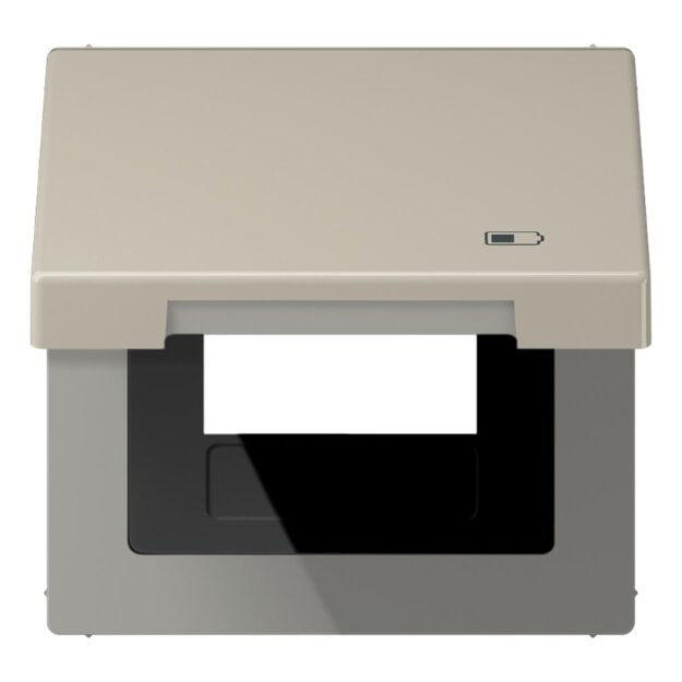 Jung ES2990KLUSB Klappdeckel USB mit Zentralplatte Edelstahl