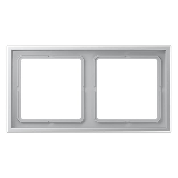 Jung LSZAL982BF Rahmen 2fach (Thermoplast bruchsicher) Aluminium Serie LS
