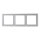 Jung LSZAL983BF Rahmen 3fach (Thermoplast bruchsicher) Aluminium Serie LS