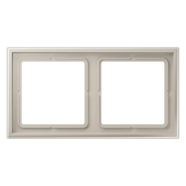 Jung LSZES982BF Rahmen 2fach (Thermoplast bruchsicher) Aluminium Serie LS