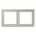Jung LSZES982BF Rahmen 2fach (Thermoplast bruchsicher) Aluminium Serie LS