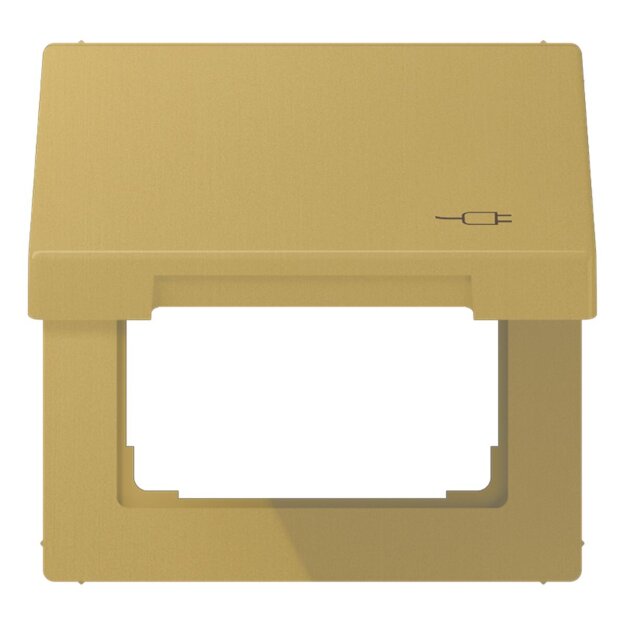 Jung ME2990KLSOCC Klappdeckel für Steckdose (Messing) Messing Serie LS