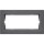 Gira 1002235 Abdeckrahmen 2-fach ohne Mittelsteg flach Gira E2 Anthrazit