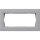 Gira 1002255 Abdeckrahmen 2-fach ohne Mittelsteg flach Gira E2 Farbe Alu