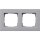 Gira 0212255 Abdeckrahmen 2-fach flach Gira E2 Farbe Alu
