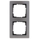 Gira 021233 Abdeckrahmen 2-fach Gira E2 Edelstahl