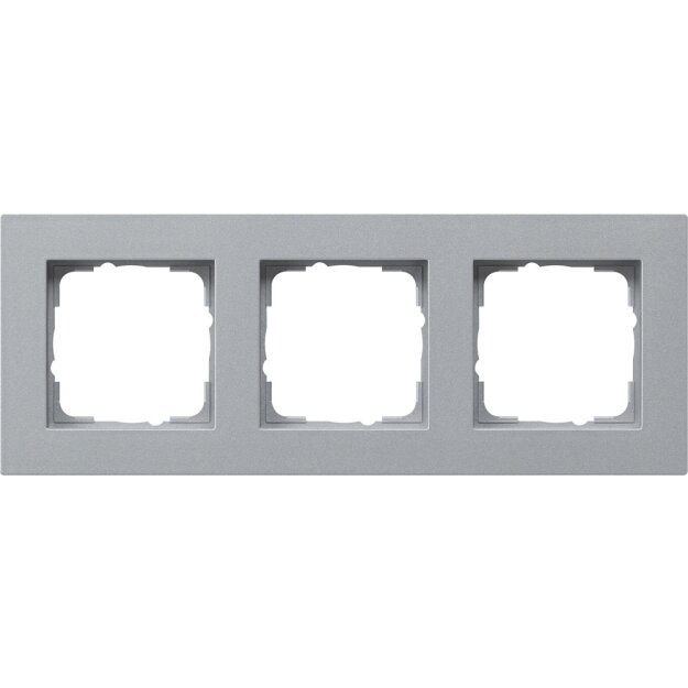 Gira 0213255 Abdeckrahmen 3-fach flach Gira E2 Farbe Alu