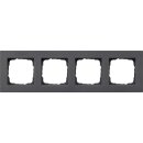 Gira 0214235 Abdeckrahmen 4-fach flach Gira E2 Anthrazit