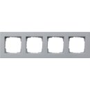 Gira 0214255 Abdeckrahmen 4-fach flach Gira E2 Farbe Alu