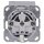 Gira 0454600 Schuko Klappdeckel System 55 Edelstahl