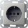 Gira 0466600 Schuko ohne Befestigungskrallen System 55 Edelstahl