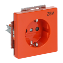 Busch-Jaeger 20 EUCB-14-82-10 SCHUKO® Steckdosen-Einsatz mit Aufdruck Orange 2CKA002013A5413