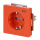 Busch-Jaeger 20 EUCB-14-82-10 SCHUKO® Steckdosen-Einsatz mit Aufdruck Orange 2CKA002013A5413