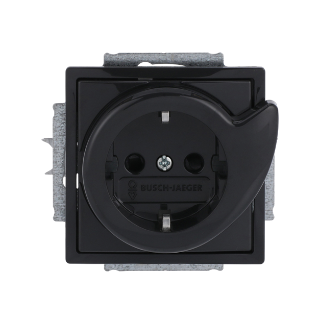 Busch-Jaeger 20 EUCBDR-81 Busch-Servicesteckdose® mit erh. Berührungsschutz Anthrazit 2CKA002013A5415